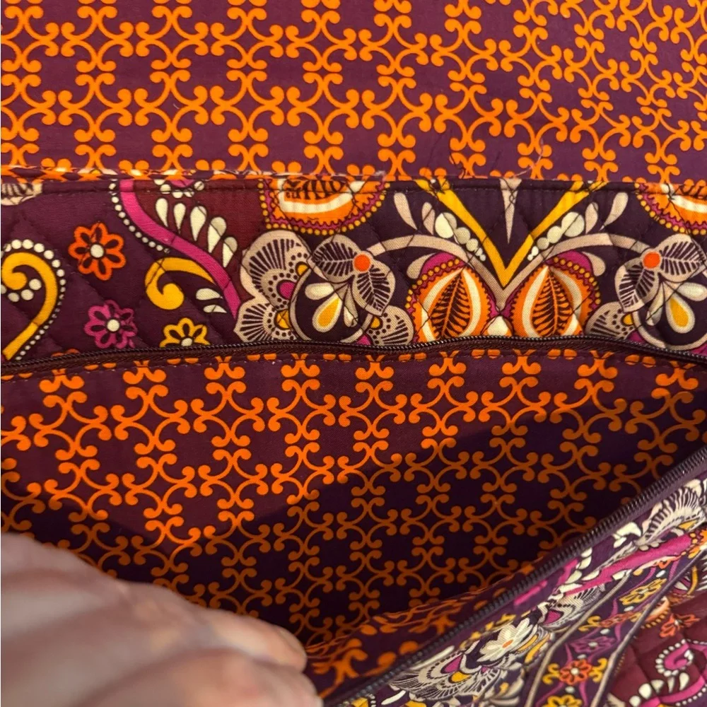Vera Bradley Attache Safari Sunset Work Laptop Beautiful Shoulder Messenger Bag